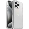OtterBox Symmetry Clear Apple iPhone 15 Pro Max (6.7") Case Clear - (77-92658), DROP+ 3X Military Standard, Raised Edges, Ultra-Sleek,7 Years Warranty