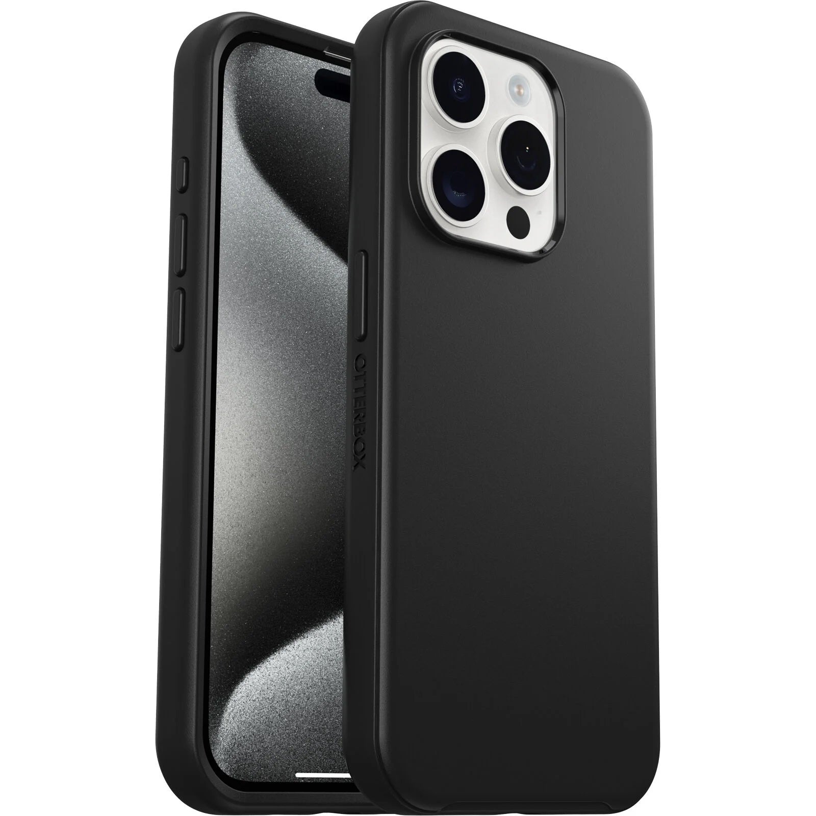 OtterBox Symmetry+ MagSafe Apple iPhone 15 Pro (6.1") Case Black - (77-92836), Antimicrobial,DROP+ 3X Military Standard,7 Years Warranty