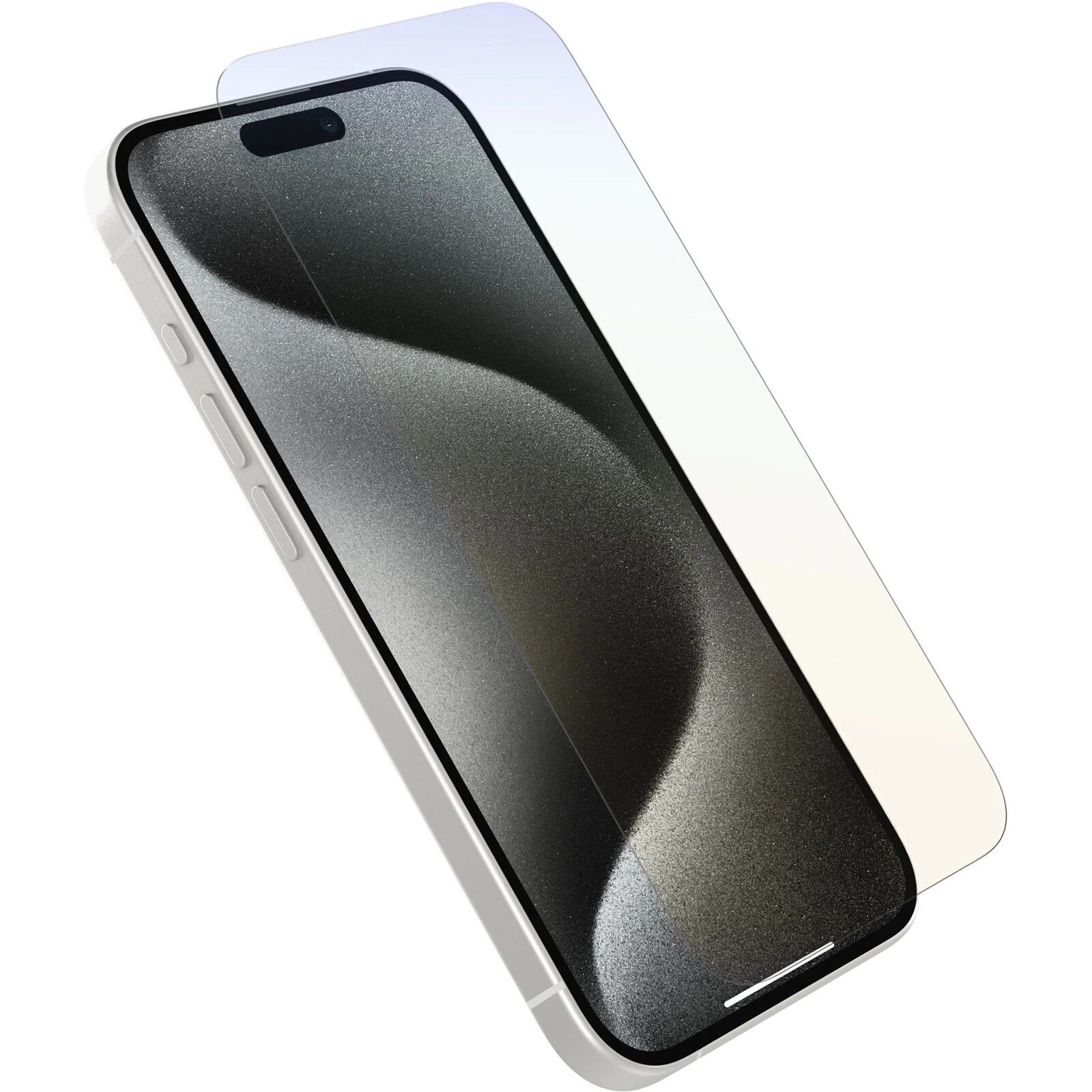 OtterBox Premium Pro Glass Antimicrobial Anti-Blue Light Apple iPhone 15 Pro (6.1") Screen Protector Clear - No Retail Packaging - 2 Years Warranty
