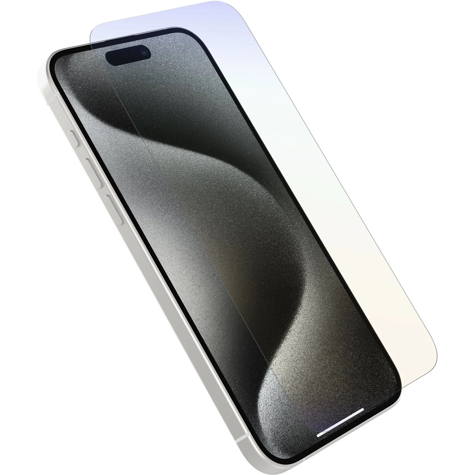 OtterBox Premium Pro Glass Antimicrobial Anti-Blue Light Apple iPhone 15 Pro Max (6.7") Screen Protector Clear - No Retail Packaging, 2 Years Warranty