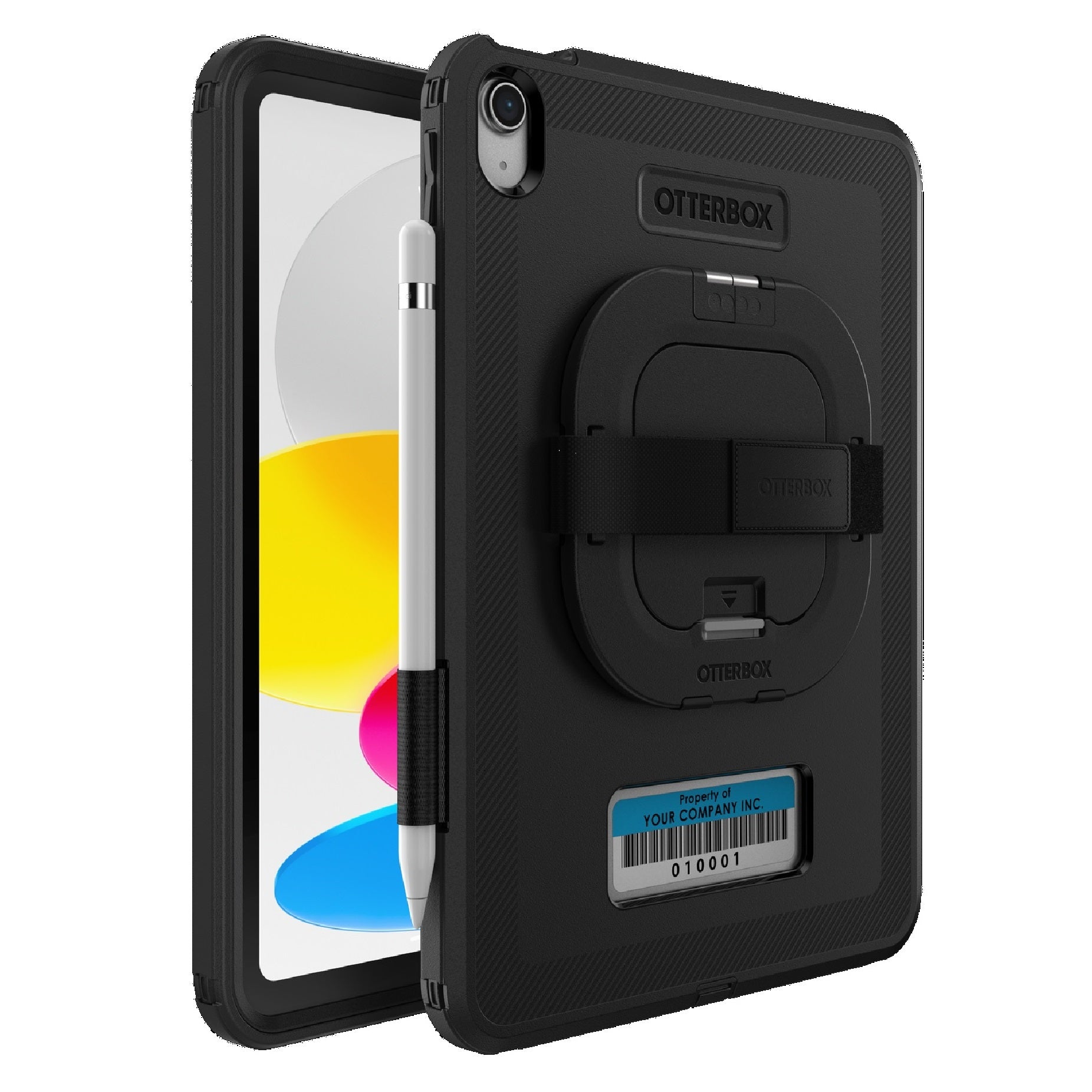 OtterBox Defender Apple iPad (11.0") 11th Gen (A16) / iPad 10th Gen(10.9") Case with Handstrap Black- No Retail Packaging (77-95020),7 Years Warranty