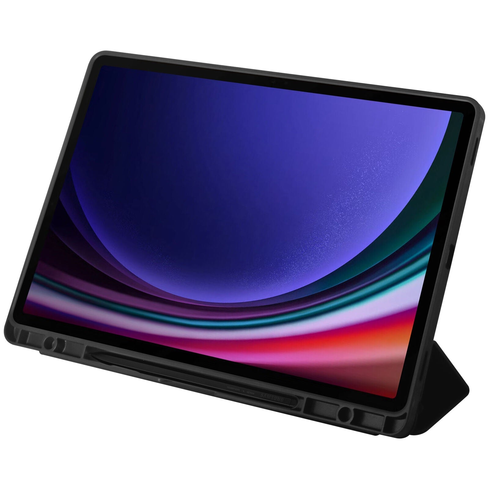 OtterBox React Folio Samsung Galaxy Tab S10+/ Tab S9+ (12.4") Case Black - (77-95124),DROP+ Military Standard,Raised Edges,7 Years Warranty