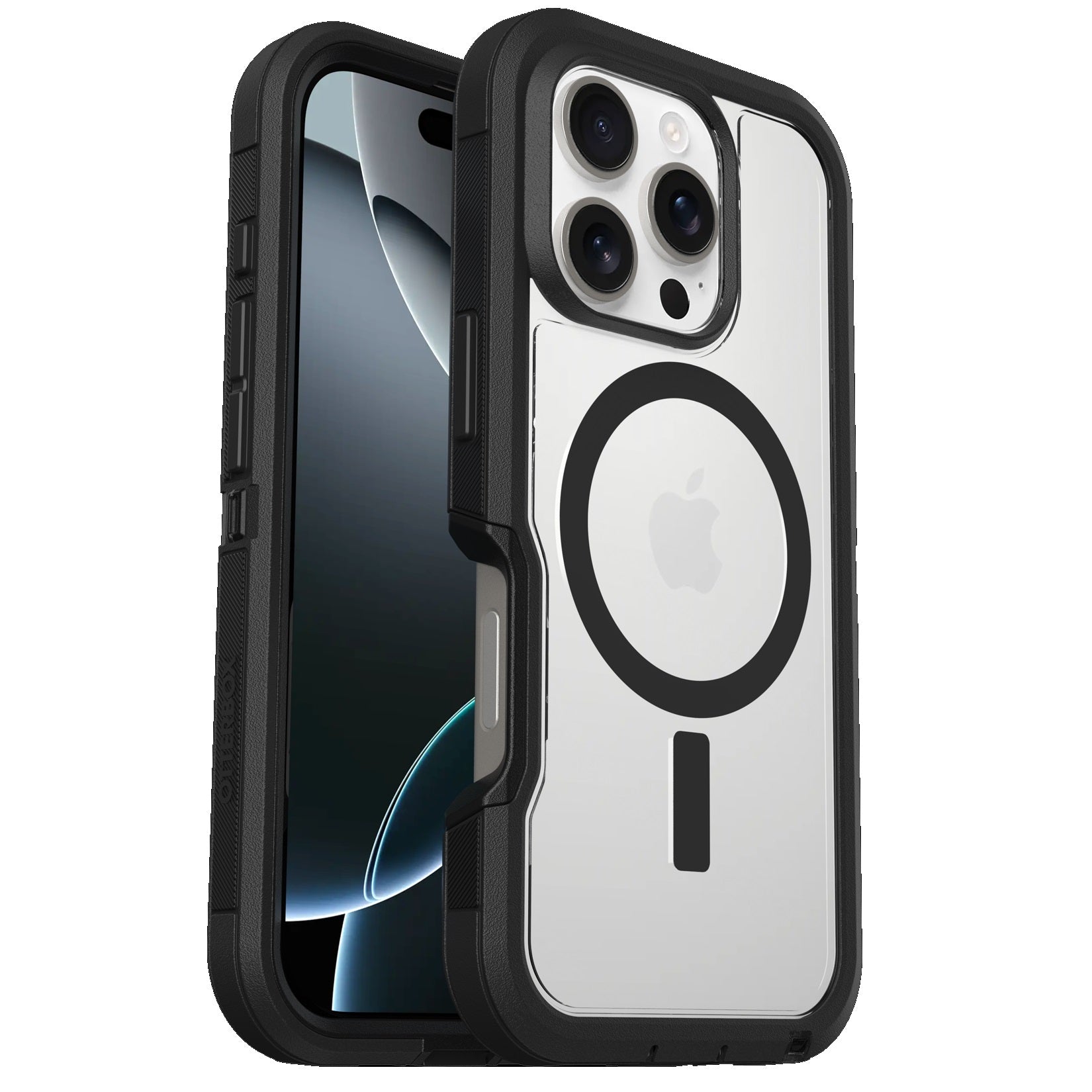 OtterBox Defender XT MagSafe Apple iPhone 16 Pro (6.3") Case Clear/Black - (77-96112), DROP+ 7X Military Standard,Multi-Layer, 7 Years Warranty