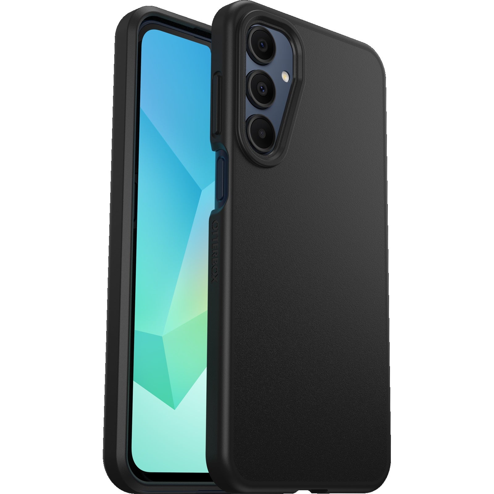 OtterBox React Samsung Galaxy A16 5G/ A16 4G (6.7") Case - Black (77-97668),Antimicrobial,DROP+ Military Standard,Raised Edges,7 Years Warranty