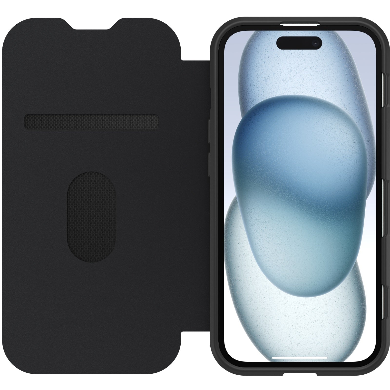 OtterBox React Folio MagSafe Apple iPhone 17e /  iPhone 16e/ iPhone 15/ iPhone 14/ iPhone 13 (6.1") Case Black Crystal (Clear/Black) ,7 Years Warranty