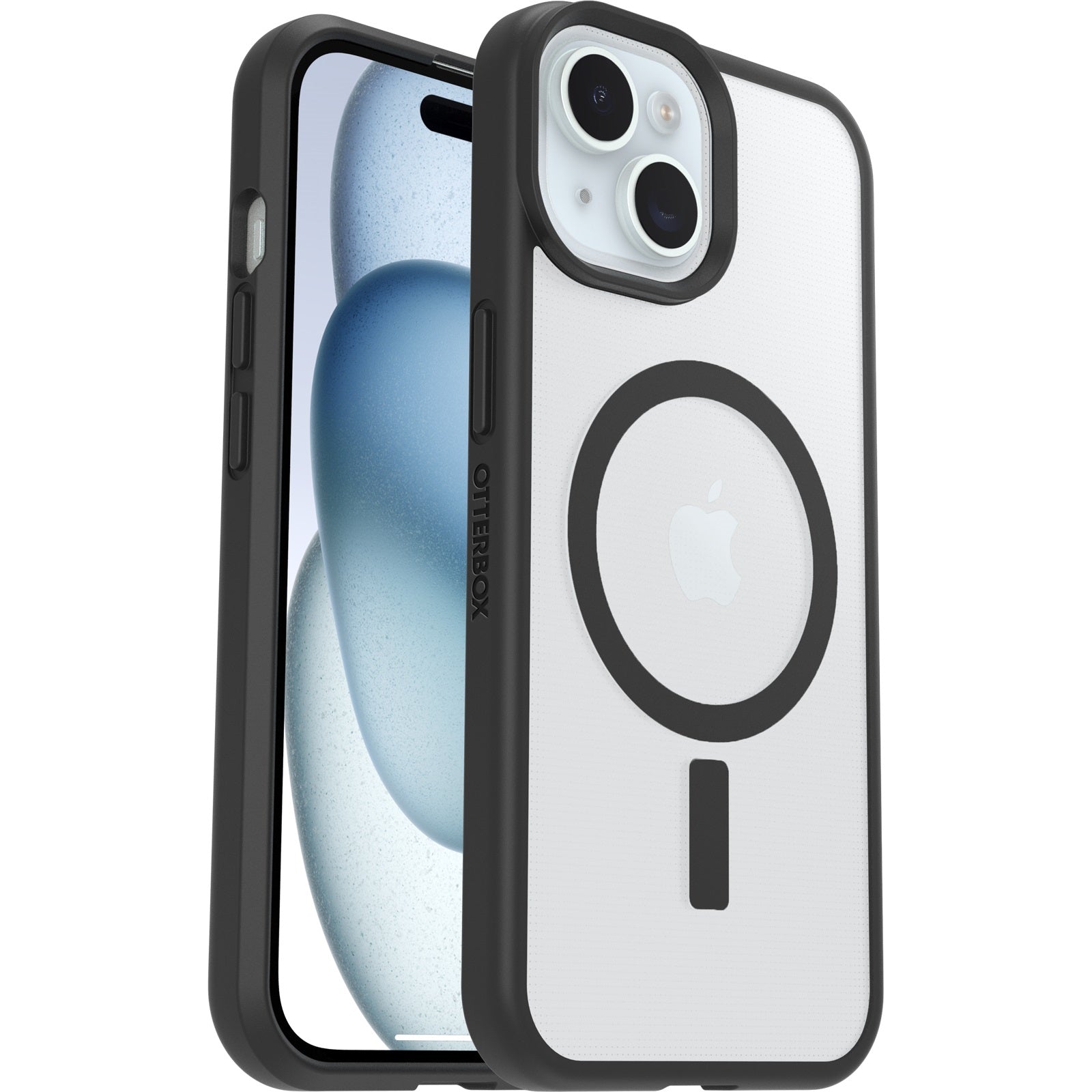 OtterBox React MagSafe Apple iPhone 17e /   iPhone 16e/ iPhone 15/ iPhone 14/ iPhone 13 (6.1") Case Black Crystal (Clear/Black) ,7 Years Warranty
