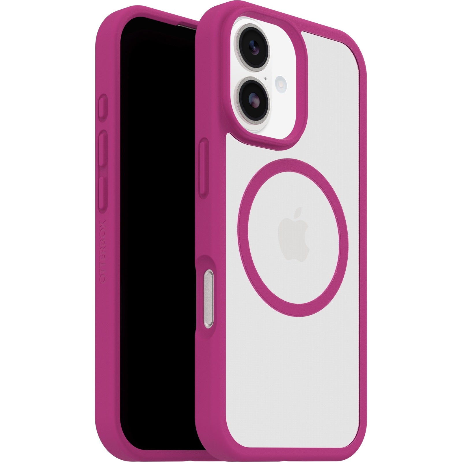 OtterBox React MagSafe Apple iPhone 17 (6.3") Case Rose Crystal (Pink/Clear) - (77-98594),DROP+ Military Standard,Raised Edges,7 Years Warranty