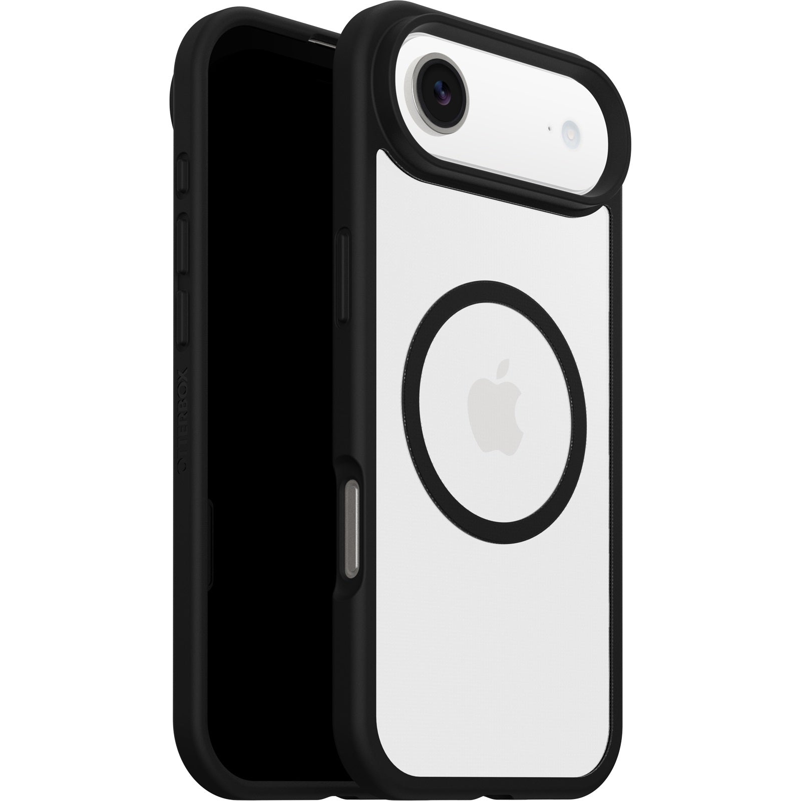 OtterBox React MagSafe Apple iPhone Air (6.5") Case Black Crystal (Clear/Black) - (77-98611)),DROP+ Military Standard,Raised Edges,7 Years Warranty