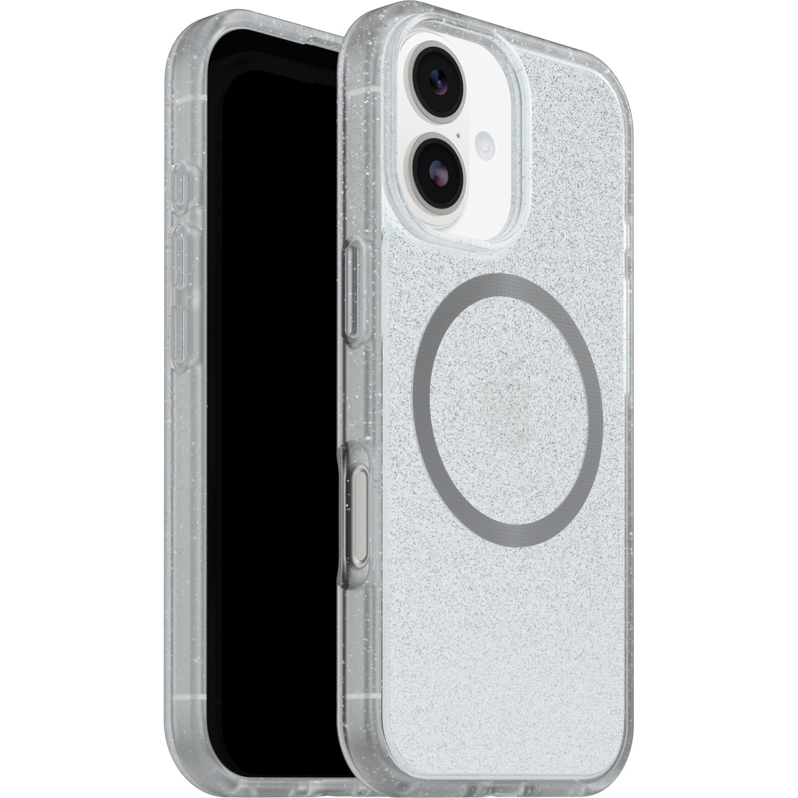 OtterBox React MagSafe Apple iPhone 17 (6.3") Case Stardust (Clear Glitter) - (77-99277),DROP+ Military Standard,Raised Edges,7 Years Warranty