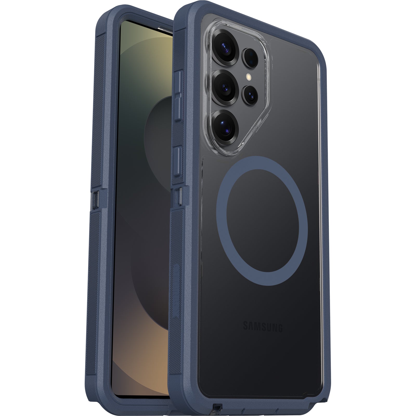 OtterBox Defender Pro XT Clear Samsung Galaxy S26 Ultra 5G (6.9") Case Mountain Storm (Clear/Blue) - (77-99899), Raised Edges, 7 Years Warranty