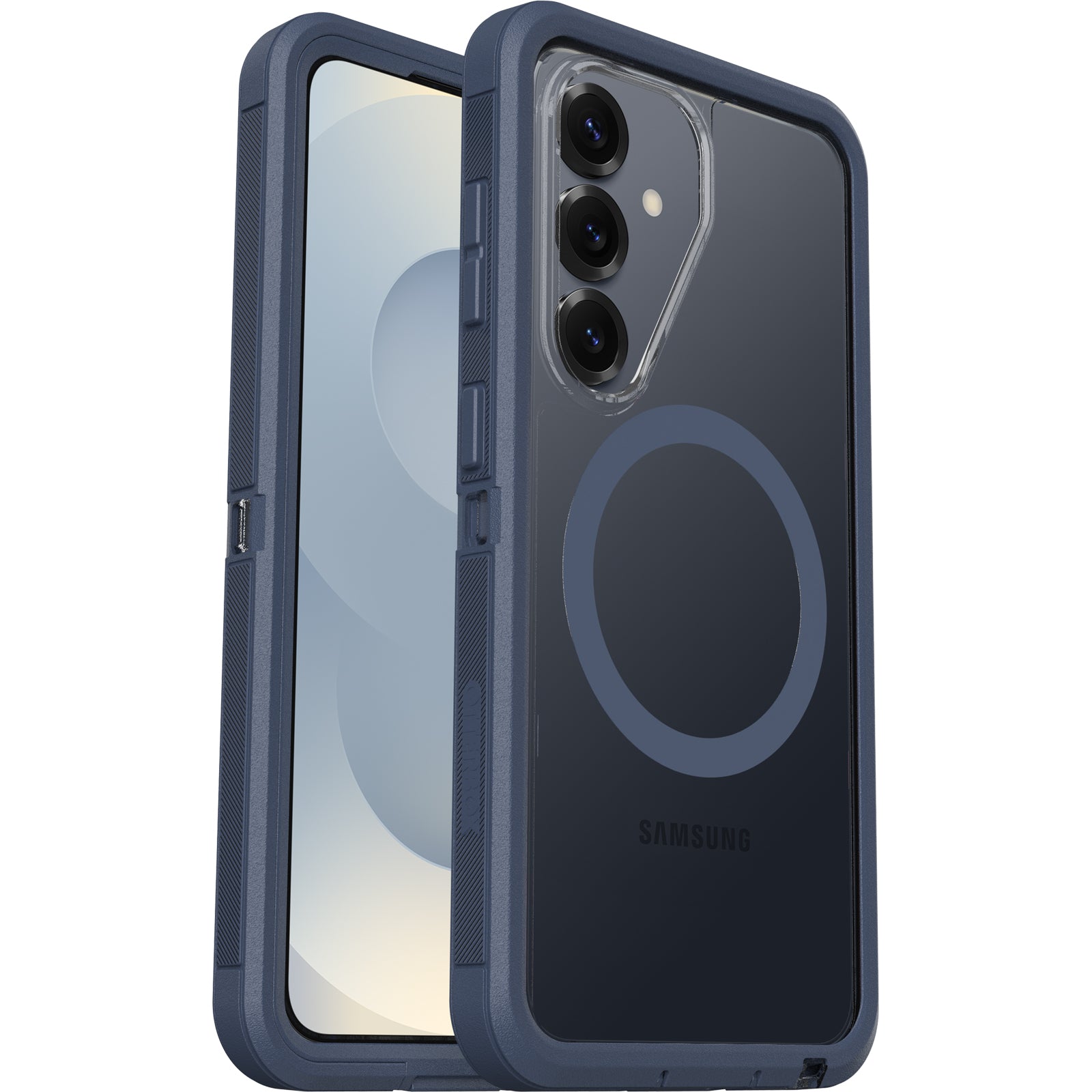 OtterBox Defender Pro XT Clear Samsung Galaxy S26 5G (6.3") Case Mountain Storm (Clear/Blue) - (77-99901), DROP+ 7X Military Standard,7 Years Warranty