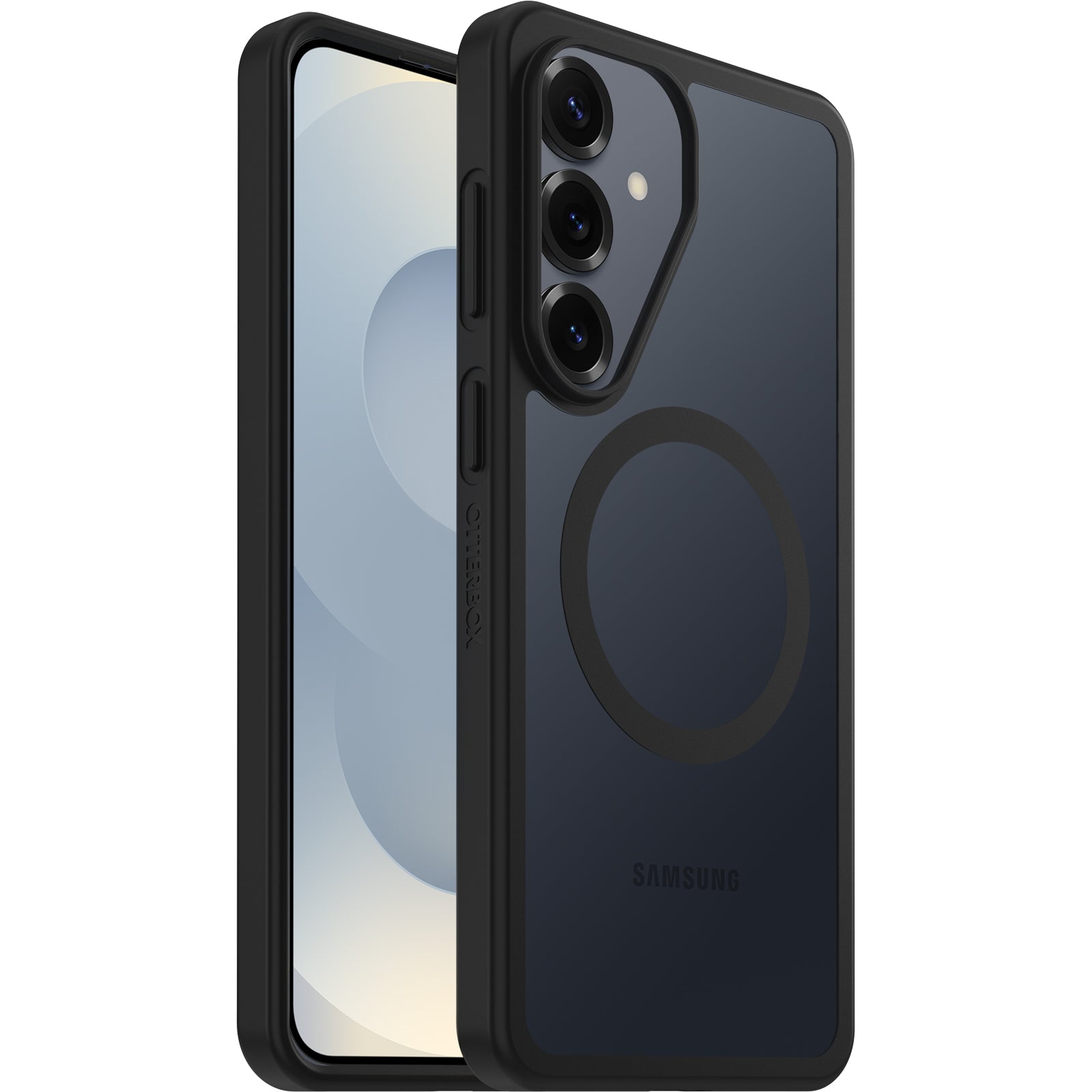 OtterBox React Magnets Samsung Galaxy S26+ 5G (6.7") Case Black Crystal (Clear/Black) - (77-99936),DROP+ Military Standard, 7 Years Warranty