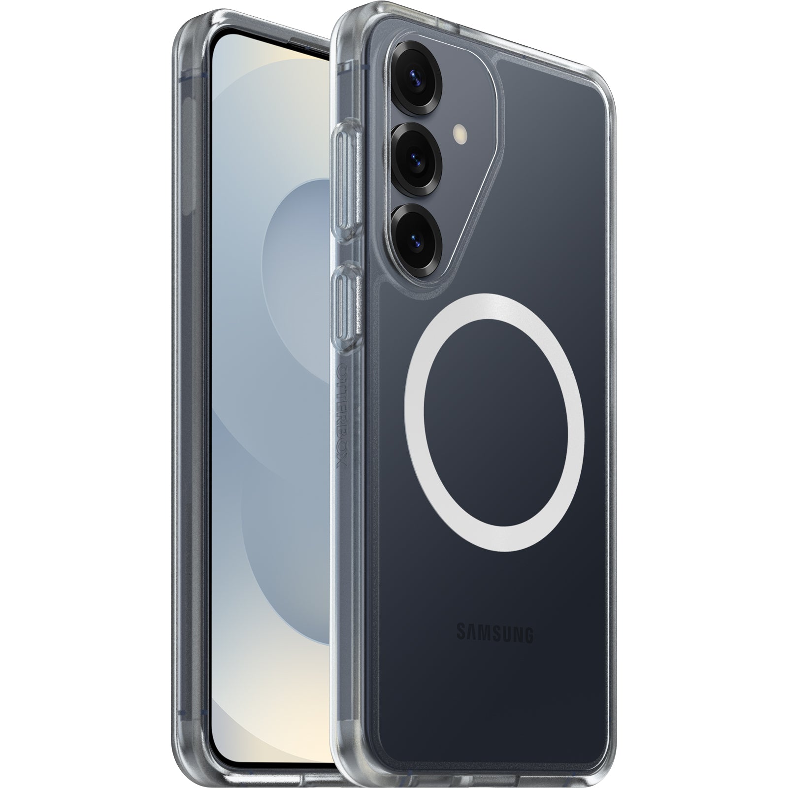 OtterBox React Magnets Samsung Galaxy S26+ 5G (6.7") Case Clear - (77-99942),DROP+ Military Standard,Raised Edges,7 Years Warranty