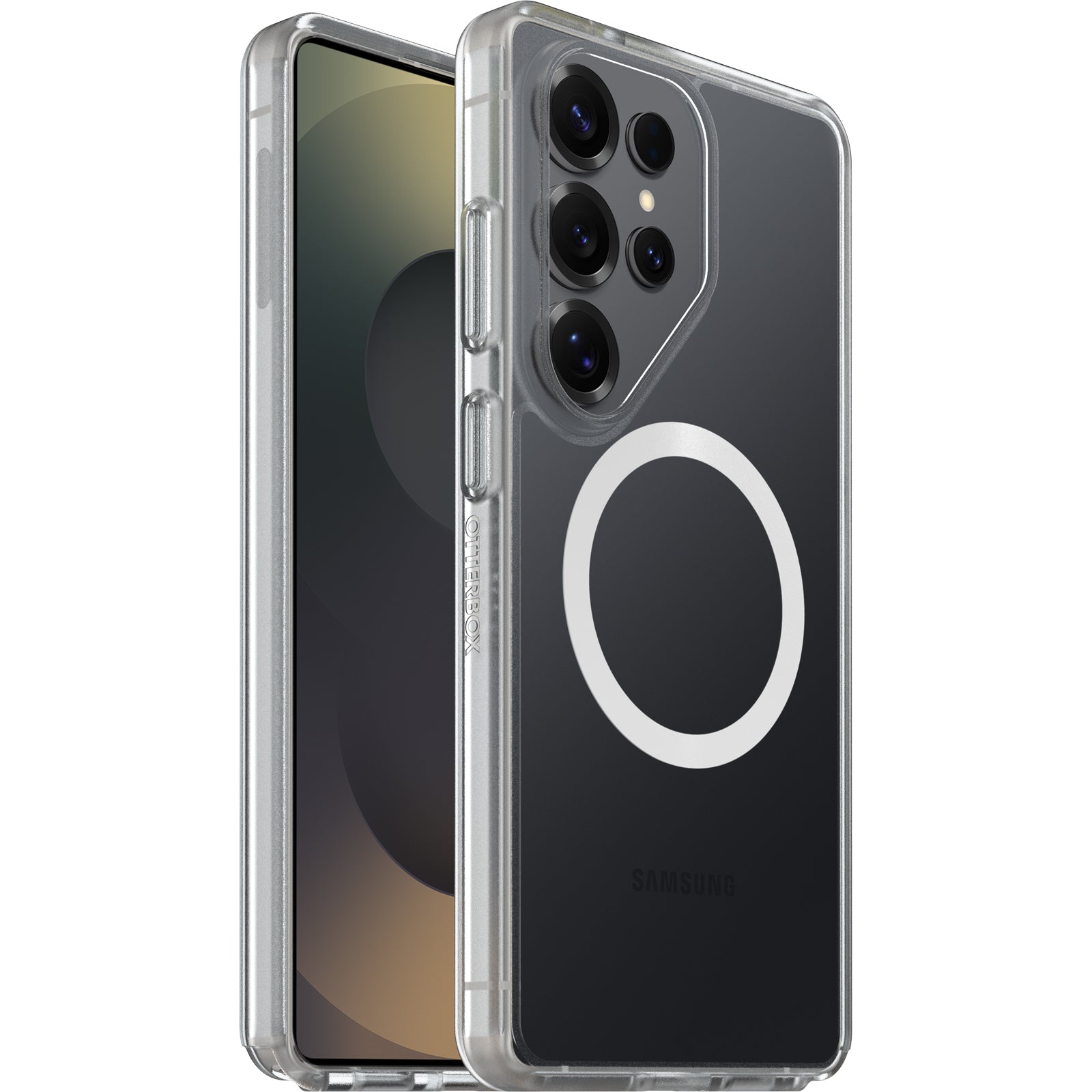 OtterBox React Magnets Samsung Galaxy S26 Ultra 5G (6.9") Case Clear - (77-99943),DROP+ Military Standard,Raised Edges,7 Years Warranty