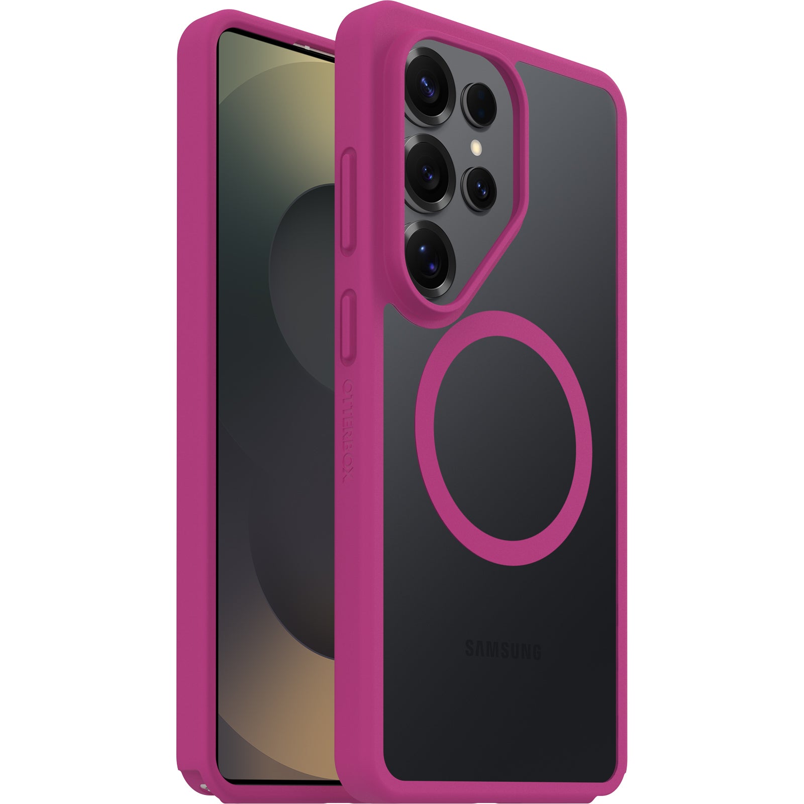 OtterBox React Magnets Samsung Galaxy S26 Ultra 5G (6.9") Case Rose Crystal (Clear/Pink) - (77-99946),DROP+ Military Standard, 7 Years Warranty