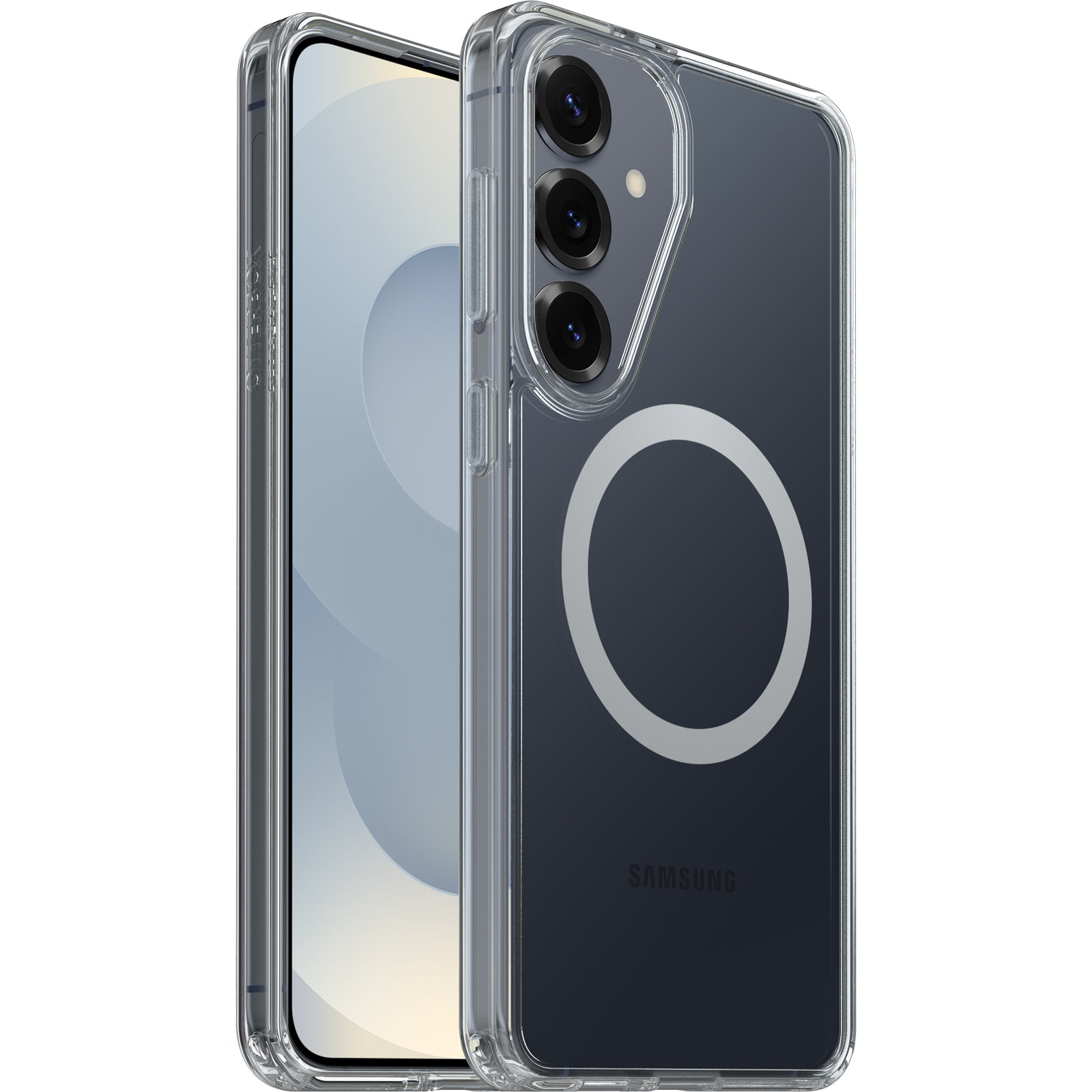 OtterBox Symmetry Clear Magnets Samsung Galaxy S26+ 5G (6.7") Case Clear - (77-99971), DROP+ 3X Military Standard, Raised Edges, 7 Years Warranty