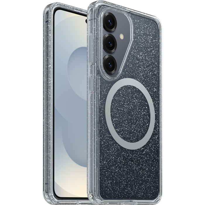 OtterBox Symmetry Clear Magnets Samsung Galaxy S26 5G (6.3") Case Stardust Clear - (77-99979), DROP+ 3X Military Standard, 7 Years Warranty