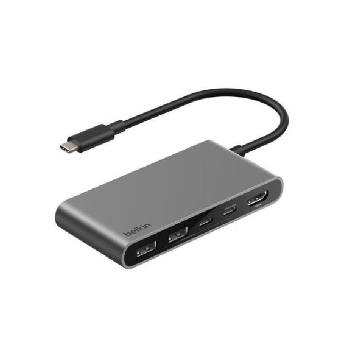 Belkin Belkin Connect 5-Port USB-C Hub With Dual USB-C Ports - (AVC022fqSGY), 100W PD, 5Gbps, 1x 4K HDMI, 2x USB-A, 2x USB-C,