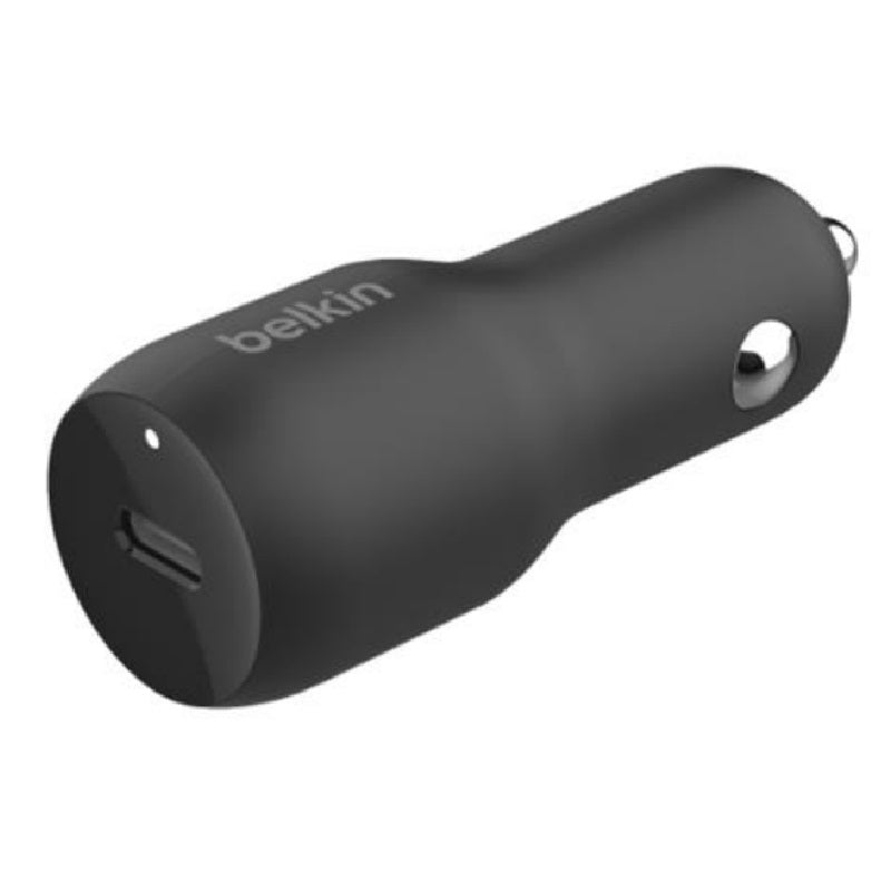 Belkin Belkin BoostCharge 30W USB-C PD Car Charger - Black (CCA004btBK), Compact Design, USB-IF Certified, Apple iPhone, CEW 
