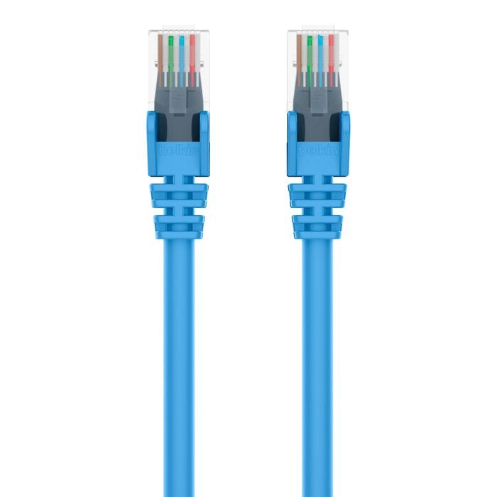 Belkin Belkin Cat6 Network Cables (3M) - Blue (A3L980bt03MBLUS), Exceeds 500MHz In Performance Tests, Snagless Prevents Break