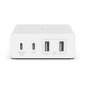 Belkin Belkin BoostCharge Pro 108W USB-C (PD 3.0) 4-Port GaN Wall Charger - White (WCH010auWH), 2xUSB-C, 2xUSB-A, Compact Lap
