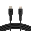 Belkin Belkin BoostCharge Lightning to USB-C Cable (1M) - Black (CAA003bt1MBK),3A/18W,480Mbps, 25K+ Bends, Apple iPhone/iPad,