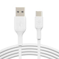 Belkin Belkin BoostCharge USB-C to USB-A Cable (1M) - White (CAB001bt1MWH), 3A/15W, 480Mbps, 25K+ Bends, Apple, Samsung, USB-
