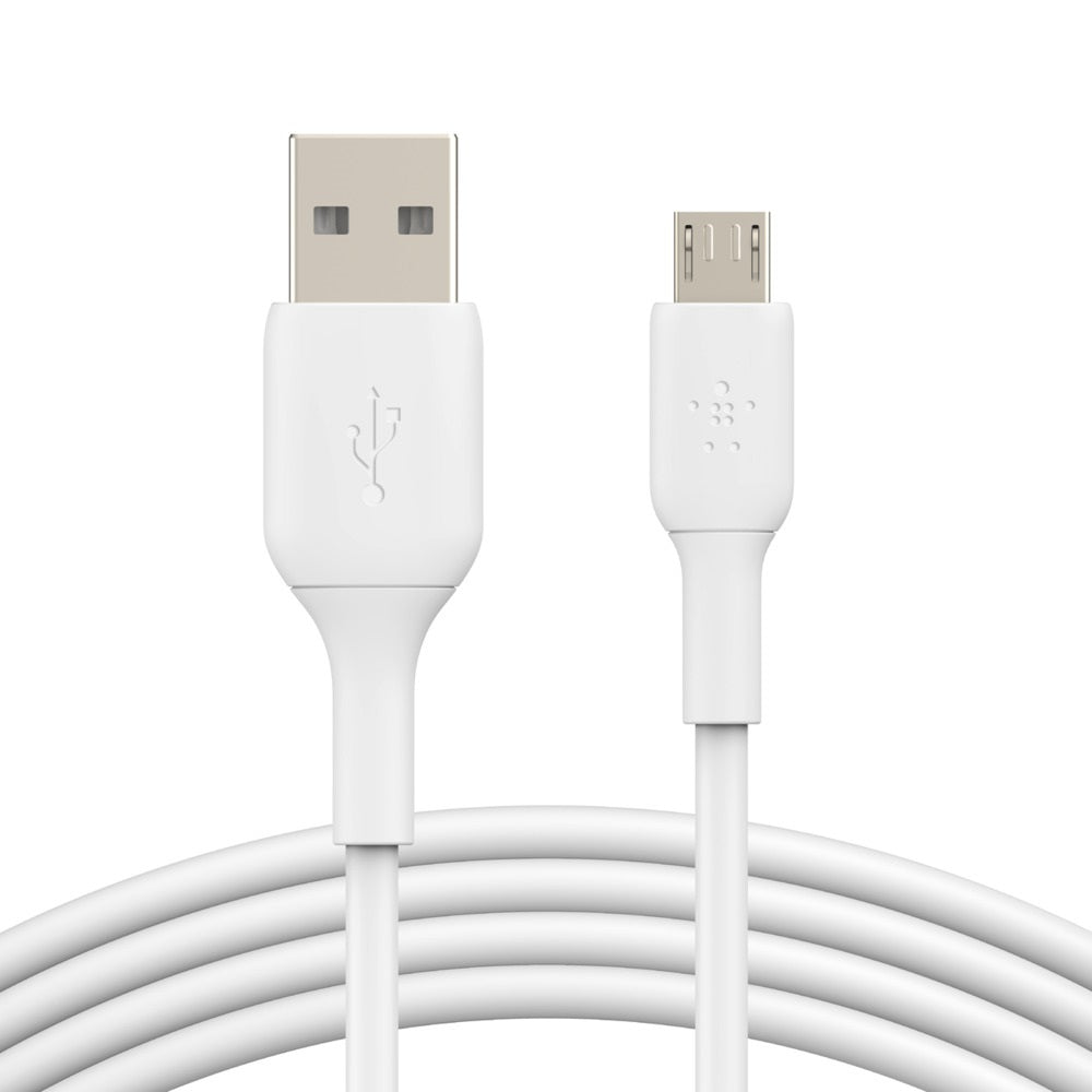 Belkin Belkin BoostCharge Micro-USB  to USB-A Cable (1M) - White (CAB005bt1MWH), 25K+ Bends, USB-IF Certified, 2 Years Warran