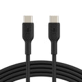 Belkin Belkin BoostCharge USB-C to USB-C Cable (2M) - Black (CAB003bt2MBK), 3A/60W, 480Mbps, 25K+ Bends, Samsung Galaxy, USB-