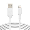 Belkin Belkin BoostCharge Lightning to USB-A Cable (1M) - White(CAA001bt1MWH), 2.4A/12W, 480Mbps, 25K+ Bend, Apple iPhone, MF