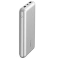 Belkin Belkin BoostCharge CCC-Certified 20k mAh Power Bank (Triple-Port) + USB-C  to USB-A Cable - Silver (BPB012btSL), 2x US