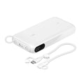 Belkin Belkin BoostCharge 20K mAH Power Bank with Display + USB-C to USB-C Cable 60W (15CM) - White (BPB028fqWH), 20W, 2x USB