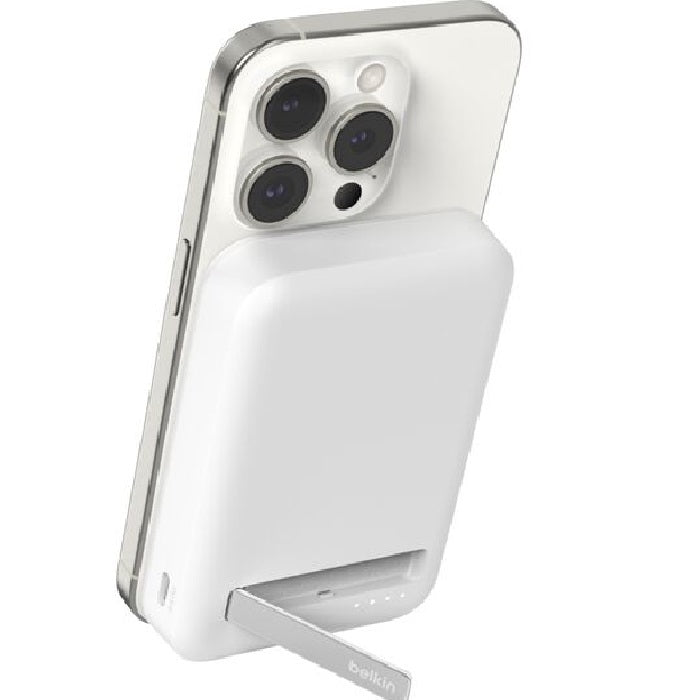 Belkin Belkin BoostCharge Pro 10k mAh Magnetic Power Bank With Qi2 + USB-C Cable (1M) - White(BPD008btWH), 15W,2xUSB-C,Overch