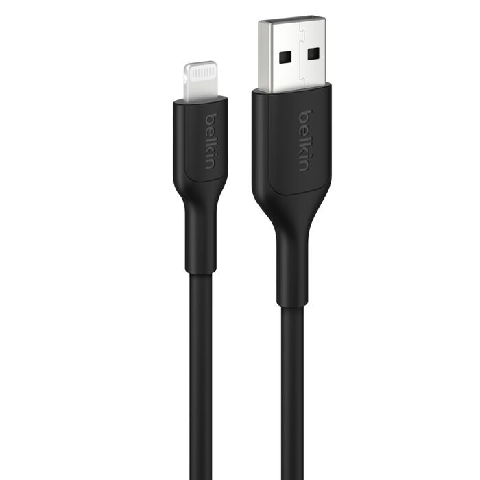 Belkin Belkin BoostCharge Lightning to USB-A Cable (1M) - Black (CAA019FQ1MBK), 2.4A/15W, 480Mbps, 300K+ Bends, Apple iPhone,