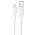 Belkin Belkin BoostCharge Pro Braided Lightning to USB-A Cable (1M) - White (CAA020FQ1MWH), 2.4A/15W, 480Mbps, 350K Bends, MF