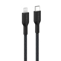 Belkin Belkin BoostCharge Pro Braided Lightning to USB-C Cable (1M) - Black (CAA022FQ1MBK),3A/15W, 480Mbps,350K+ Bends,Apple,