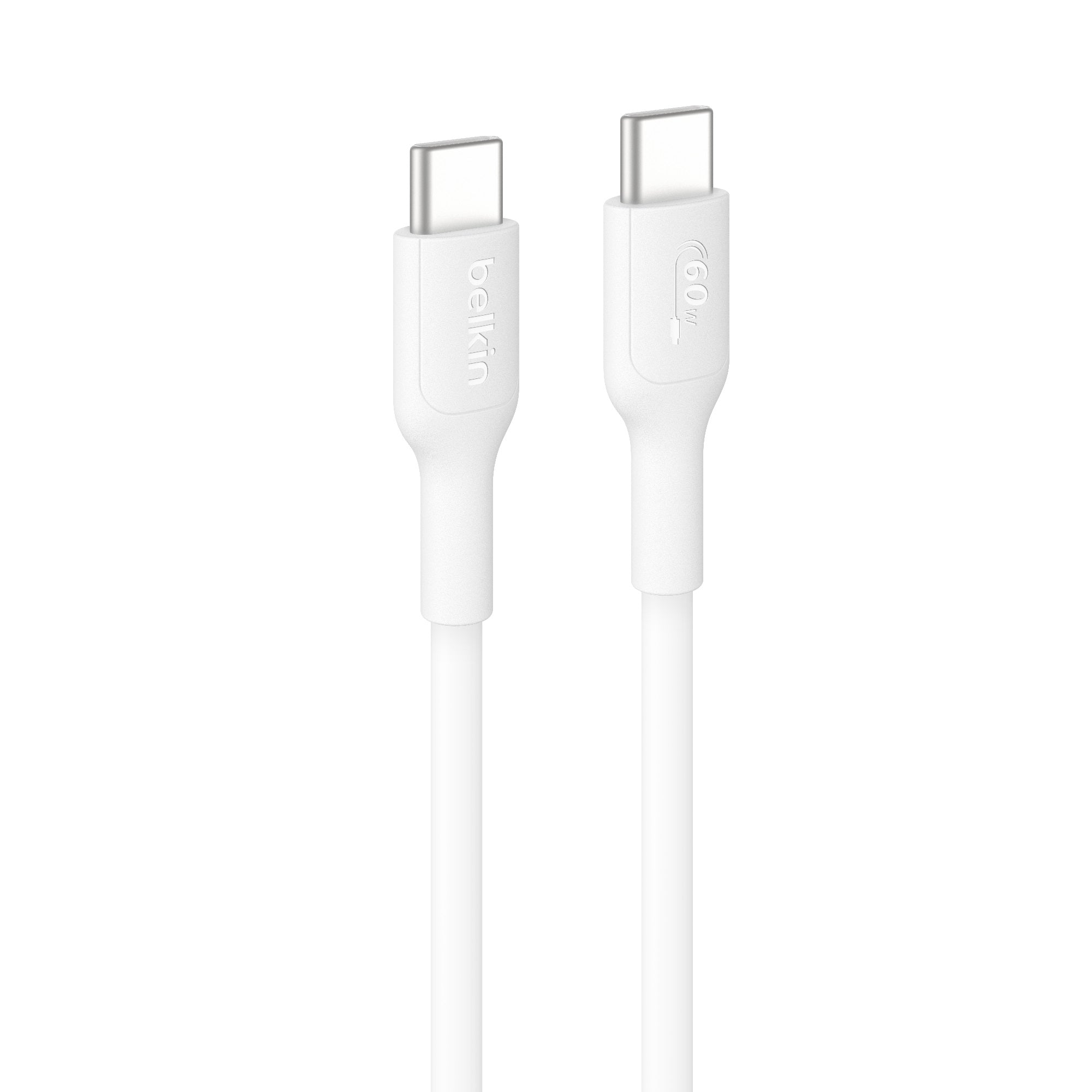 Belkin Belkin BoostCharge USB-C to USB-C Cable (0.15M) - White(CAB023fq0MWH), 3A/60W, 480Mbps, 300K+ Bends, Apple, Samsung, U
