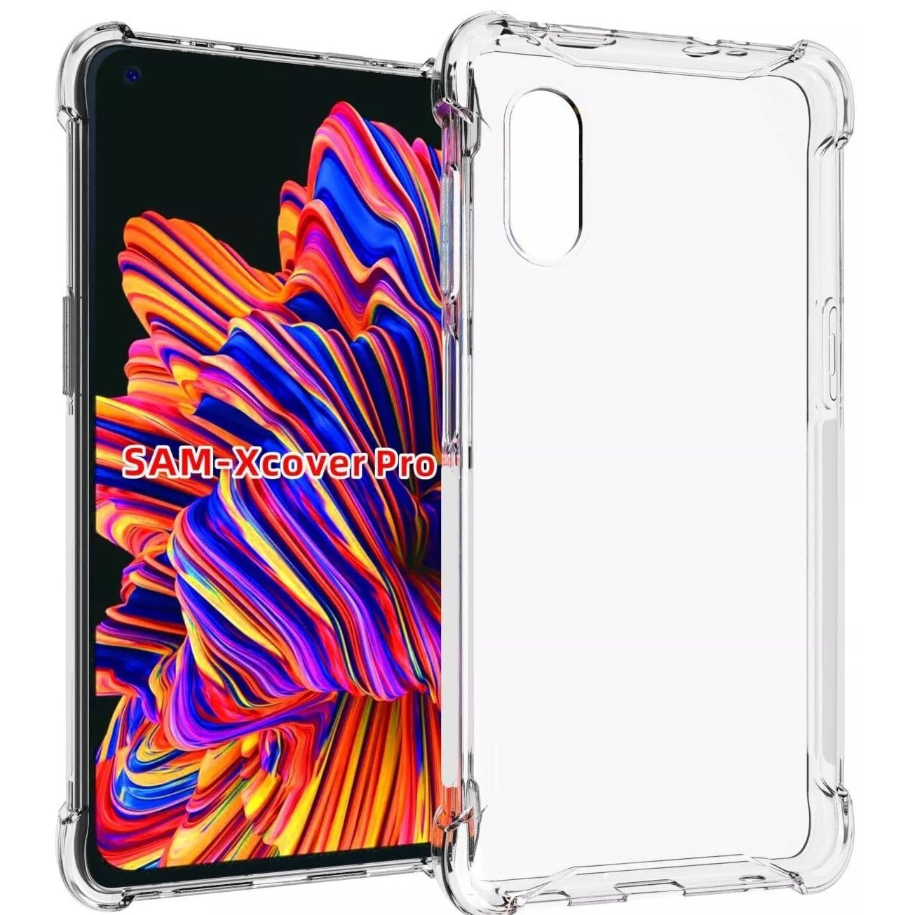 USP Samsung Galaxy XCover Pro Jelly Clear Case - Flexible  Lightweight, TPU Frame, High Quality, Shock Absorbing,Raised Edges,3 Years Warranty