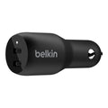 Belkin Belkin BoostCharge 36W Dual USB-C Car Charger - Black (CCB002btBK), 2xUSB-C (18W), Safe  Optimized, Apple iPhone, CEW 