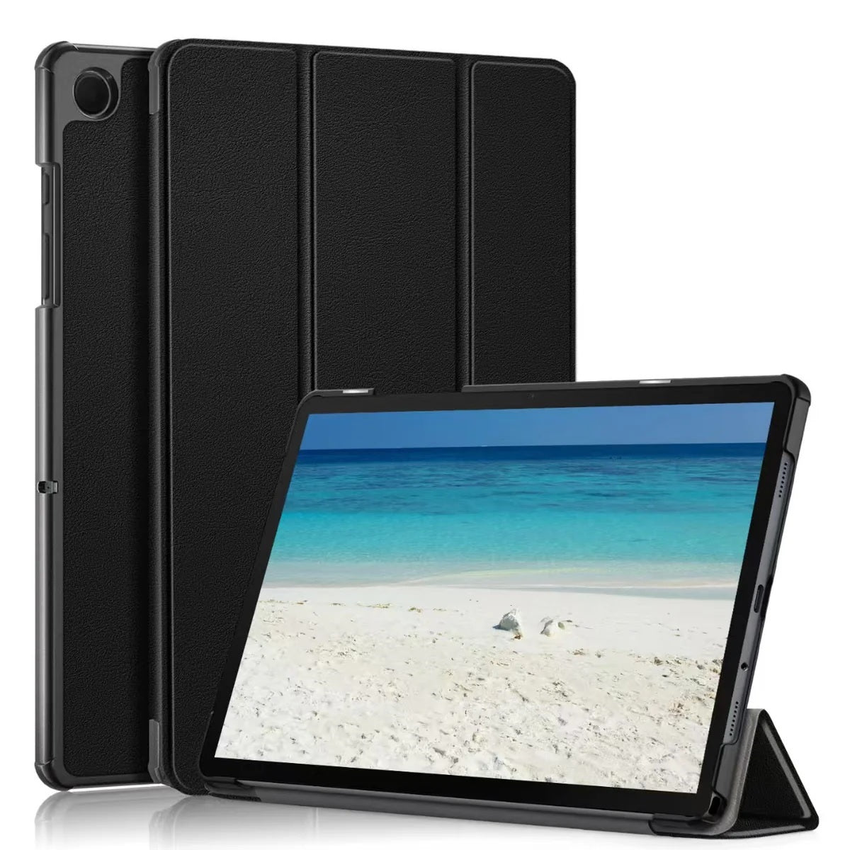 USP Samsung Galaxy Tab A11+ / Tab A9+ (11") Folio Case Black - Slim, PU Leather, Auto Sleep/Wake Function, Drop Protection, 3 Years Warranty