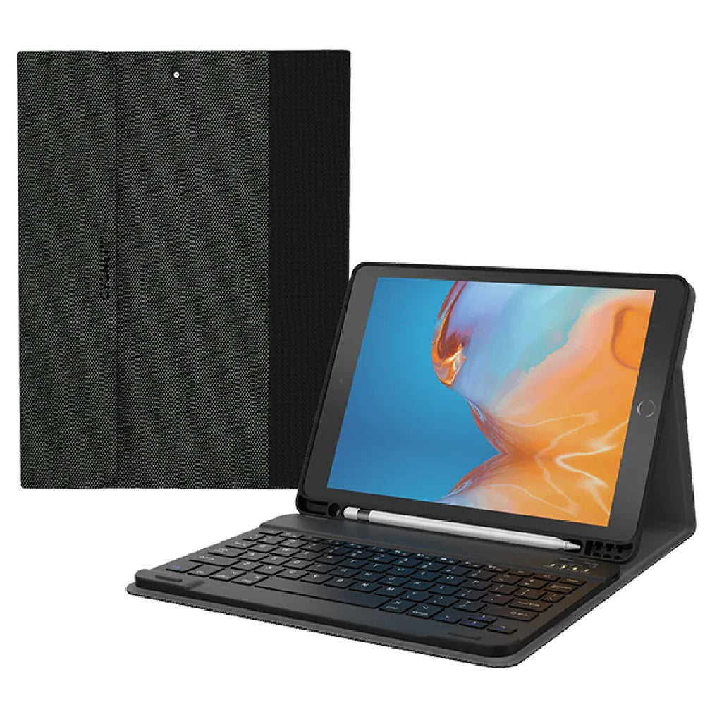 Cygnett Cygnett TekView Apple iPad (10.2") (9th/8th/7th Gen) Wireless Keyboard Case - Grey/Black(CY3496TEKVI)360° Protection,