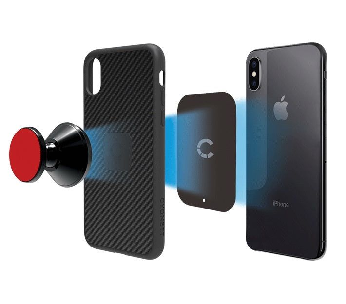 Cygnett Cygnett MagMount Plus Car Dash and Windscreen Phone Magnetic Mount - Black(CY2378ACDAS), 360° Adjustable, Strong Magn