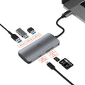 Cygnett Cygnett Unite SlimMate 6-in-1 USB-C Multiport Hub Adapter Dock-(CY3316HUBC3)3xUSB-A 3.0 1xUSB-C 100W PD 1xSD 1xMicroS