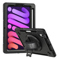 USP Rugged Apple iPad Mini A17 Pro (7th Gen)/ iPad Mini (8.3") (7th/6th Gen) Case Black -  Built-in-Kickstand, 3 Years Warranty