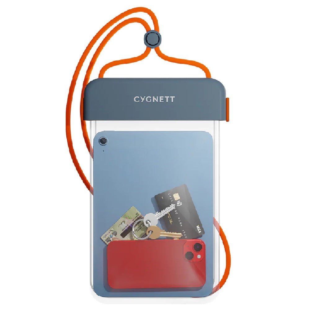 Cygnett Cygnett AquaGuard Universal Waterproof Tablet Pouch - (CY4411CYWPP) Dust  Sand Protection,Fits Tablet up to 11”,Adjus