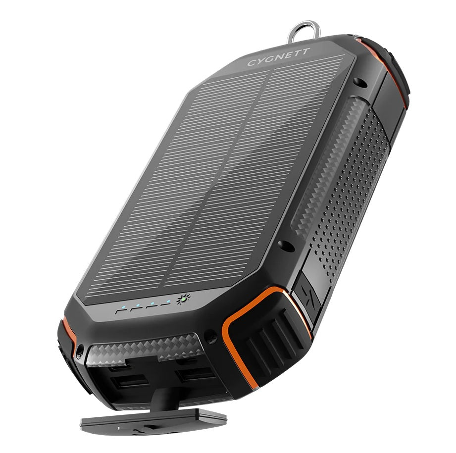 Cygnett Cygnett ChargeUp OutBack 20K mAh Outdoor Solar Power Bank-Black(CY4412PBCHE),1xUSB-C(15W),2x USB-A (12W),Dust  Waterp