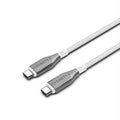 Cygnett Cygnett Armoured Braided USB-C to USB-C (2.0) Cable (2M) - White (CY4677PCTYC), 5A/100W, 480Mbps, Turbo Charge, Best 