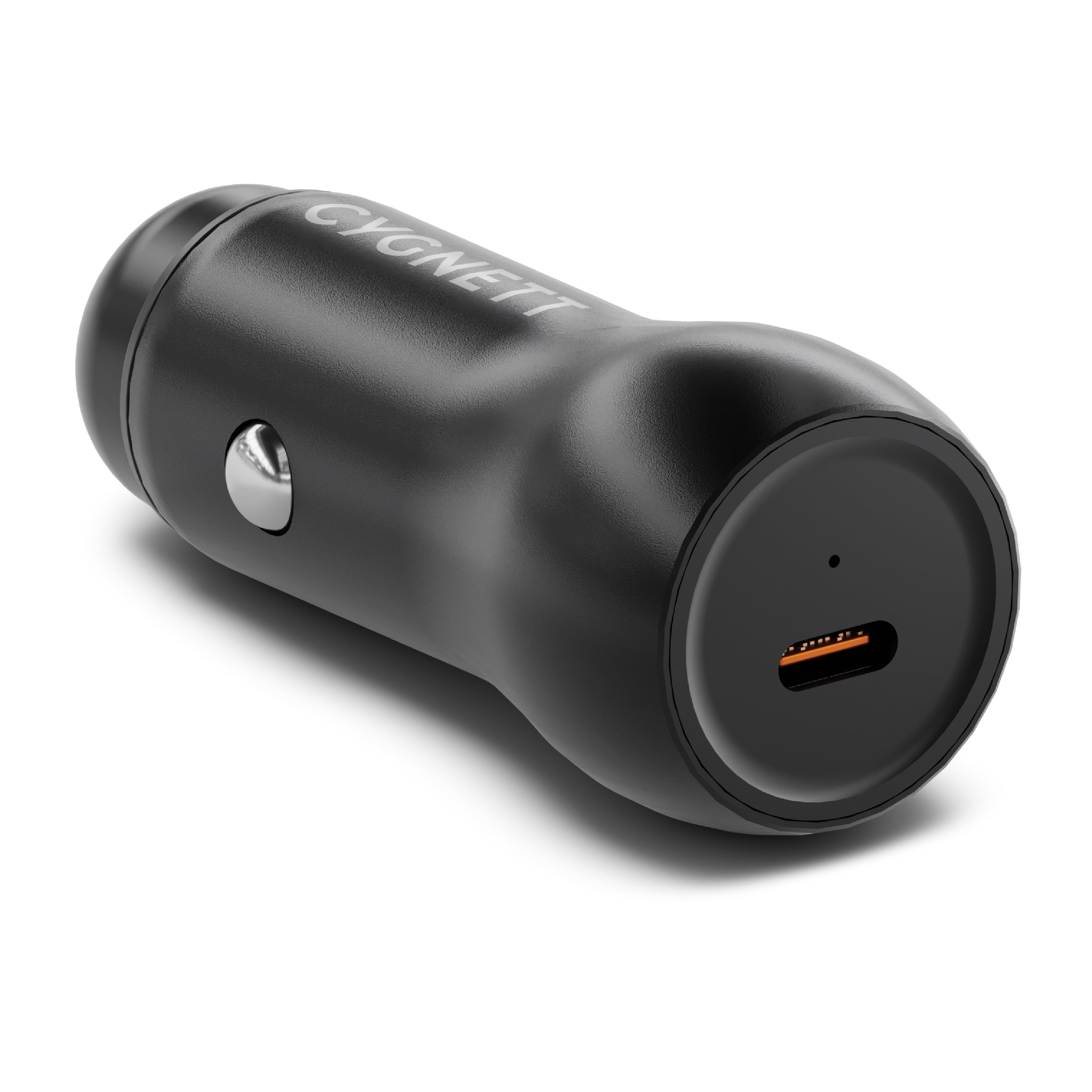 Cygnett Cygnett CarPower 45W USB-C Car Charger - Black (CY4707CYCCH), Aluminium Alloy Finish, LED Charge Indicator, 2 Years W