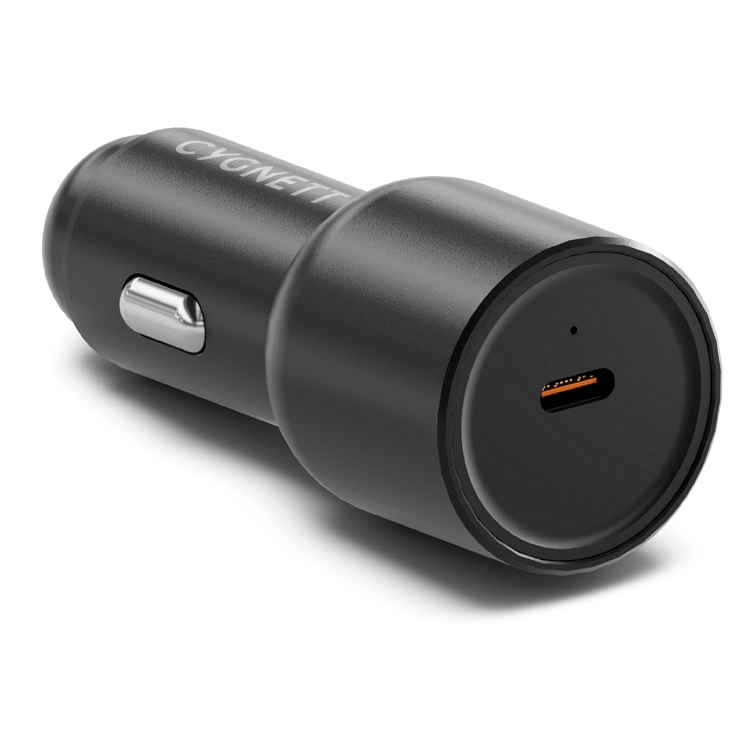 Cygnett Cygnett CarPower 65W USB-C Car Charger - Black (CY4708CYCCH), Aluminium Alloy Finish, LED Charge Indicator, 2 Years W