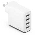 Cygnett Cygnett PowerPlus 24W Multi Port USB-A Wall Charger - White(CY4768PDWCH) 4xUSB-A (12W),Compact,Lightweight,24W Max,2 